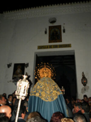 Solemne Procesión de subida de los titulares de la Hermandad de la Vera-cruz de Alcalá del Río (Sevilla)