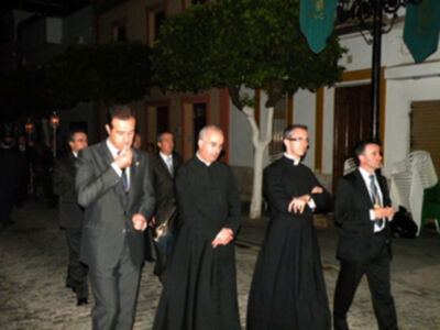 Solemne Procesión de subida de los titulares de la Hermandad de la Vera-cruz de Alcalá del Río (Sevilla)