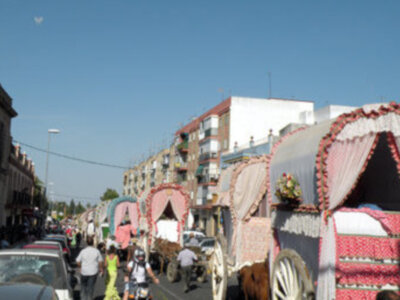 La Hermandad del Rocío de Triana, devuelta por la calle Real de Castilleja