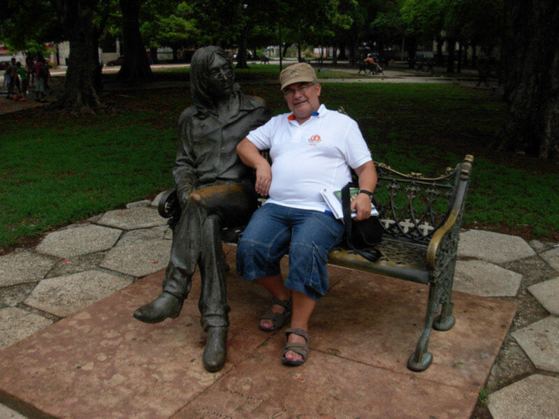 El parque  de John Lennon es visita obligada para cualquier viajero en La Habana