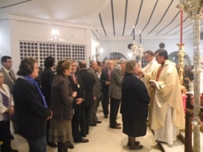 Solemne Función Eucarística con el Cristo de San Agustín en Santa Clara.