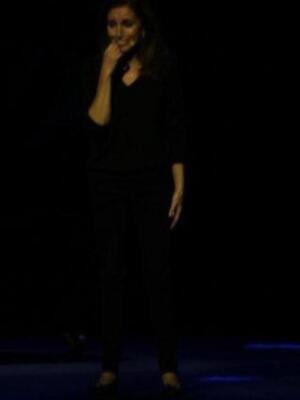 Los Duques de alba en el teatro para ver a Ana Belén