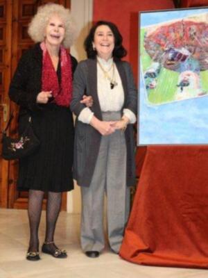 La Duquesa de Alba acudió a la presentación del cartel anunciador del Rastrillo