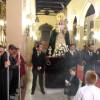 Solemne procesión claustral con la imagen de Ntra. Sra. de la Esperanza, por las naves de la parroquia de Sta. María de la Asunción de Alcalá del Río (Sevilla)