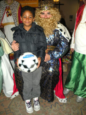 Los Reyes Magos del Belén de la Solidaridad.