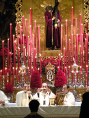 Juan José Asenjo, Arzobispo de Sevilla, presidio la Función Solemne a Jesús de Pasión