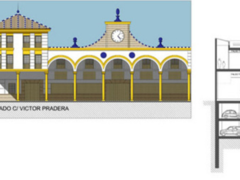 El ayuntamiento presenta un nuevo proyecto de la plaza de abastos con menor coste y viabilidad económica(Chipiona) 