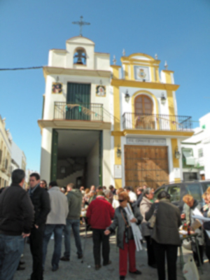 Presentación del tercer cartel de la Tertulia cofrade verde capirote de Alcalá del Río
