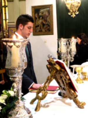 Jura del grupo joven de la, Antigua Hermandad de la vera-cruz de Alcalá del Río.