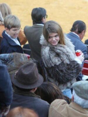 Eva González fue a la plaza a ver torear a su novio Cayetano 