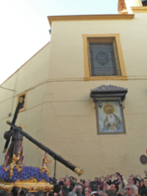 El Cristo de la Salud de la Hermandad de la Candelaria, presidio el Vía crucis, del consejo, de Hermandades y Cofradías de Sevilla 2012.