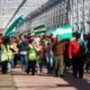 La Coalición Partido Andalucista-Compromiso con Lora realizó la marcha reivindicativa por el arreglo de la carretera del veredón