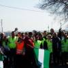 La Coalición partido Andalucista-Compromiso con Lora realizó la marcha reivindicativa por el arreglo de la carretera del veredón