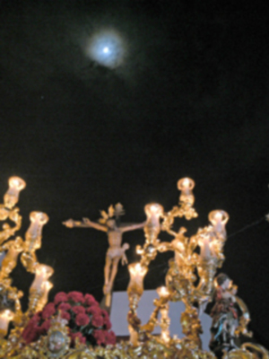 Bendición  del nuevo paso y Vía-crucis del Stmo. Cristo de la Vera-cruz de Alcalá del Rio (Sevilla)