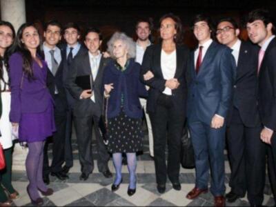 Los duques de Alba asisten al pregón del costalero que dio Rafael Peralta