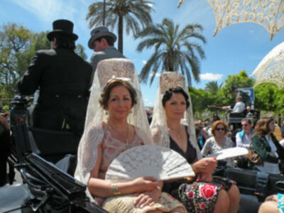 XXVII Exhibición de enganche en la Real Maestranza de Caballería de la feria de Abril.