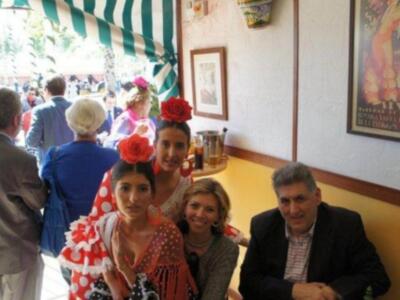 José Joaquín Gallardo disfrutan de la feria