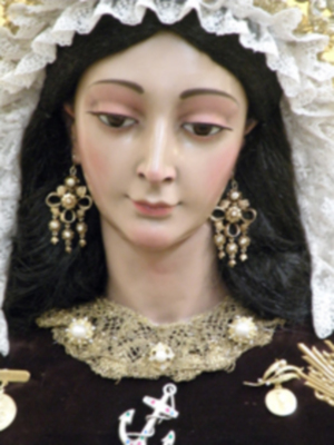 Besamanos de la Marinera Virgen del Carmen de la Parroquia de San Leandro.