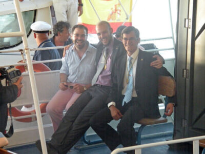 Procesión marinera de la virgen del Carmen de Calatrava.