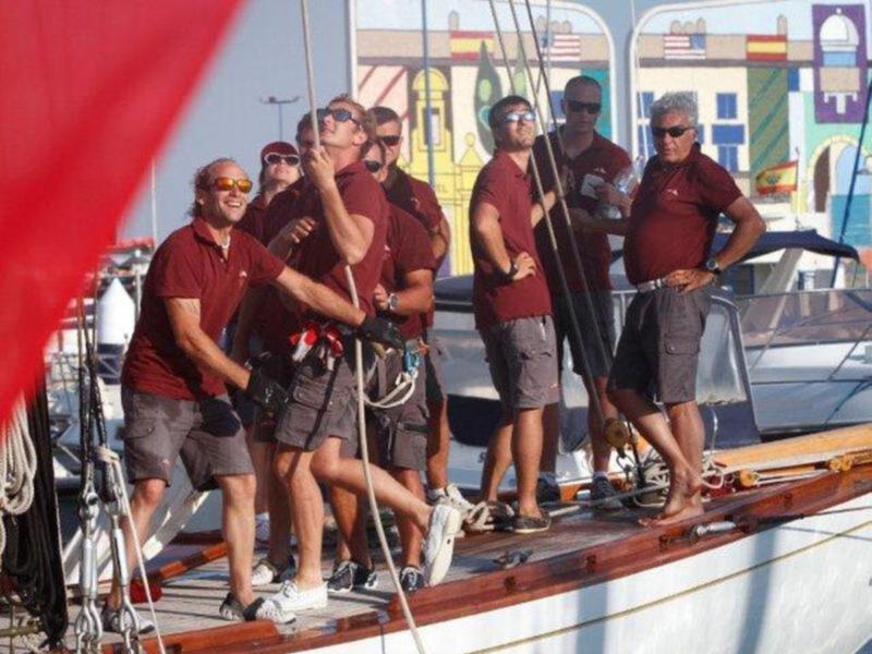 Piere Casiragui, tercer hijo de la Princesa Carolina de Mónaco y miembro de la Tripulación del Tuiga, en "la Semana Clásica de Puerto Sherry"