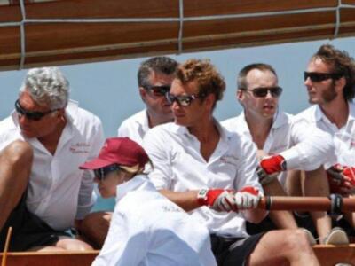 Piere Casiragui, tercer hijo de la Princesa Carolina de Mónaco y miembro de la Tripulación del Tuiga, en "la Semana Clásica de Puerto Sherry"