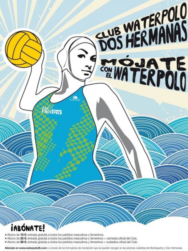 El C.W. Dos Hermanas-EMASESA repite con la campaña 'Mójate con el waterpolo'