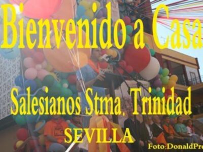 Don Bosco convocó a su alrededor a miles de personas en Sevilla, como la Gran Familia Salesiana que, somos en torno a nuestro Padre y Maestro San Juan Bosco.
