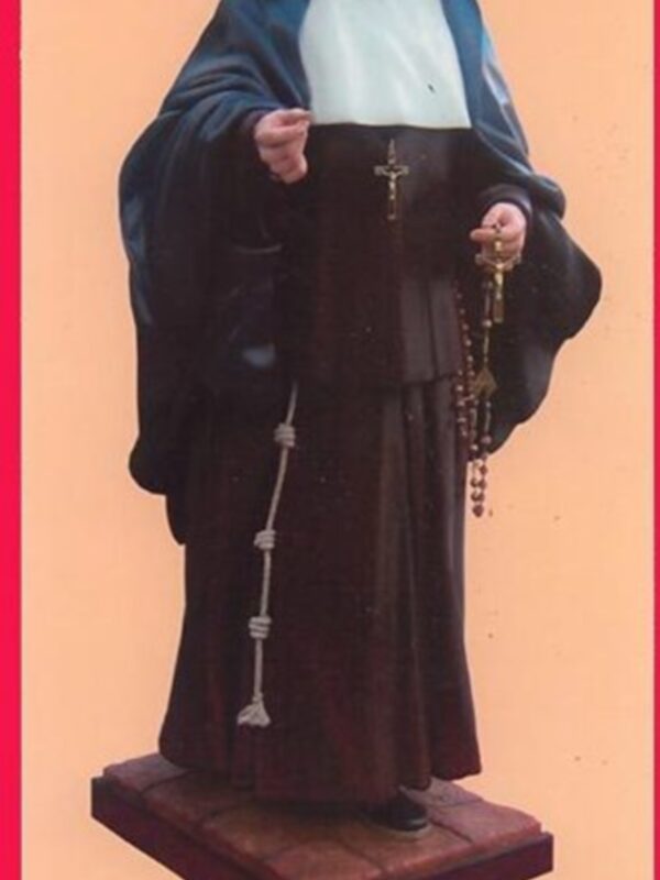 Imagen de Sta. Ángela de la Cruz, obra de Lourdes Hernández, la bendice el Cardenal Emérito de Sevilla Fray Carlos Amigo, sábado 13 de octubre,  Basílica de Mª Auxiliadora.