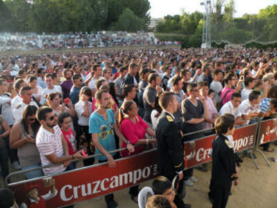 Sevilla. Certamen de Bandas" Música para un altar", en el parque los Principe