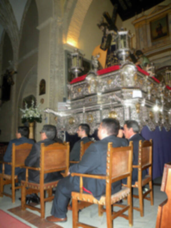 Provincia. Benjamín Domínguez, diserto una ponencia sobre el arte de la imaginería del Dulce nombres de Jesús, en la corporación del Nazareno de Alcalá del Río.