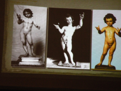 Provincia. Benjamín Domínguez, diserto una ponencia sobre el arte de la imaginería del Dulce nombres de Jesús, en la corporación del Nazareno de Alcalá del Río.