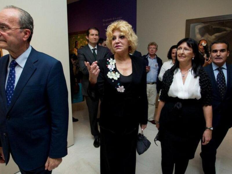 La baronesa Thyssen en Málaga tras el acercamiento a su hijo Borja