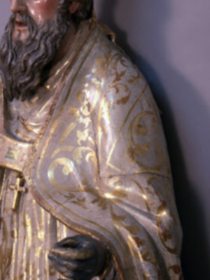 Sevilla. Terminada la restauración de San Martin de Tours por el imaginero-restaurador Benjamín Domínguez Gómez.