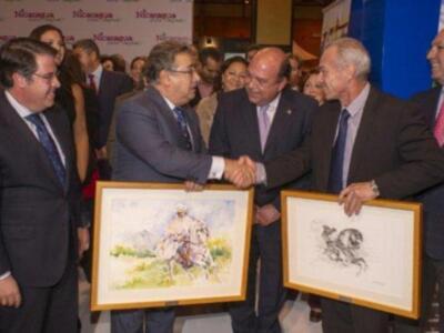 Carmen Martínez Bordiú inaugura el salón del caballo en Sevilla