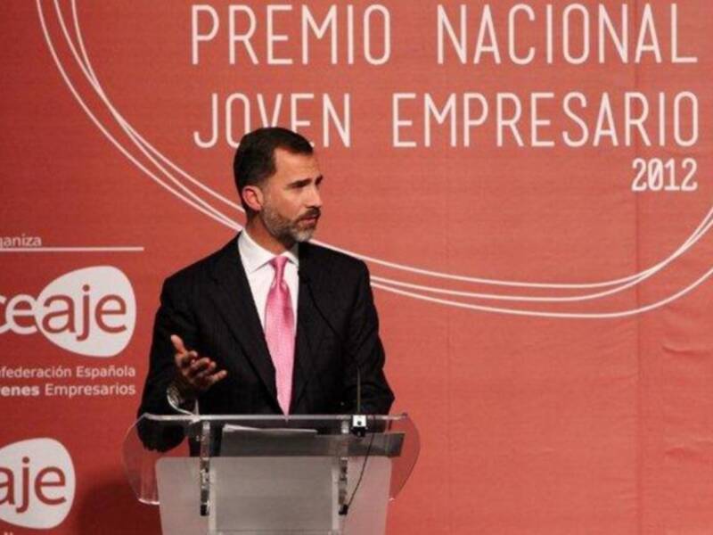 Los príncipes de Asturias en Cádiz para entregar el XIII premio nacional joven empresario