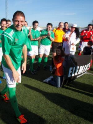 David de María se convierte en futbolista solidario por un día