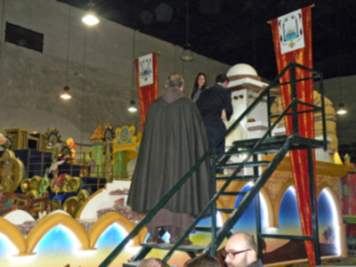 La entronización del Niño Jesús en la carroza del Nacimiento