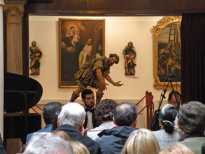 Sevilla.Concierto de coplas en la clausura expositiva de la Hermandad de San Isidoro de Sevilla.