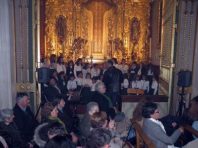 Provincia. Altar y culto de la Novena en honor de María. Stma. de las Angustias Coronada de la Hermandad de la Vera-cruz de Alcalá del Río 