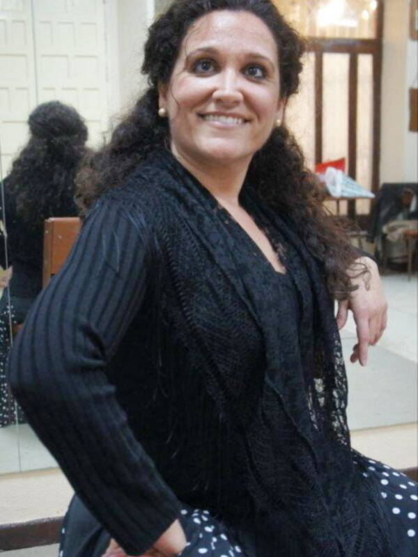 Laura Román, enseñando bulerías en Soria