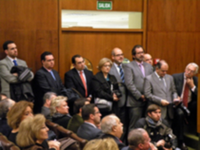 El cartel de la Semana Santa sevillana 2013 atrapado en una pintura