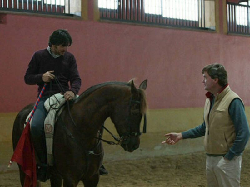 Ventura padre e hijo entrenan juntos en la finca de Bohórquez