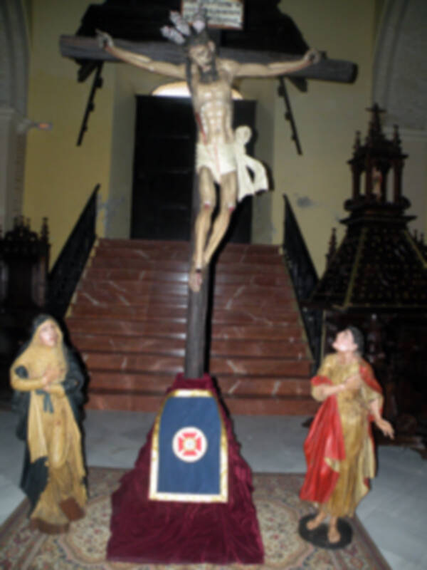 Vía-crucis con el Cristo del Buen Fin de Alcalá del Río (Sevilla).
