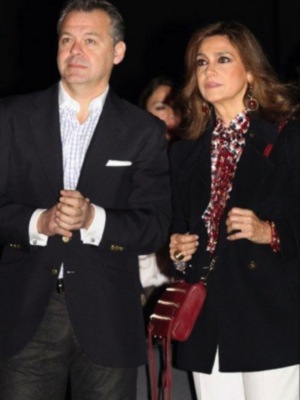 Marina Danko con su novio Manuel Blanco en SIMOF 
