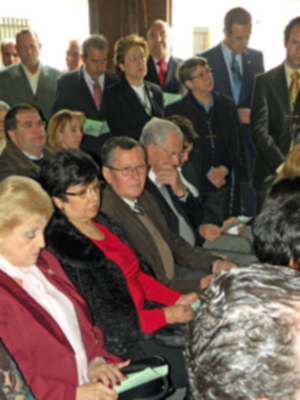 El paso de la Virgen de las Angustias de Alcalá del Río, llevará un cirio de los donantes de Órganos.