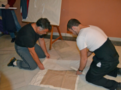 La cuadrilla del paso del Nazareno de Alcalá del Río hizo su último ensayo.