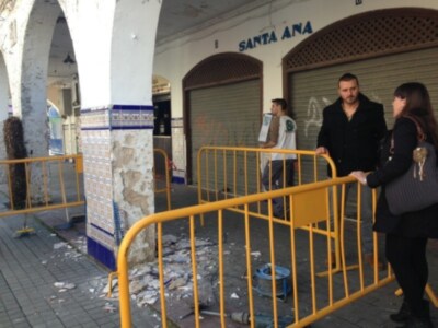 Comienza la reparación de la fachada y la cubierta del mercado municipal de abastos(Chipiona)
