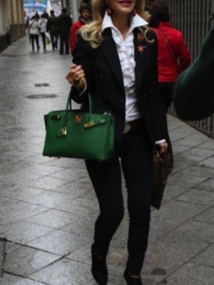 Carmen Lomana en la Semana Santa sevillana