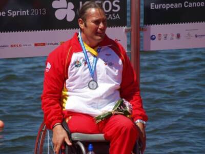 Javier Reja, campeón del mundo de paracanoa