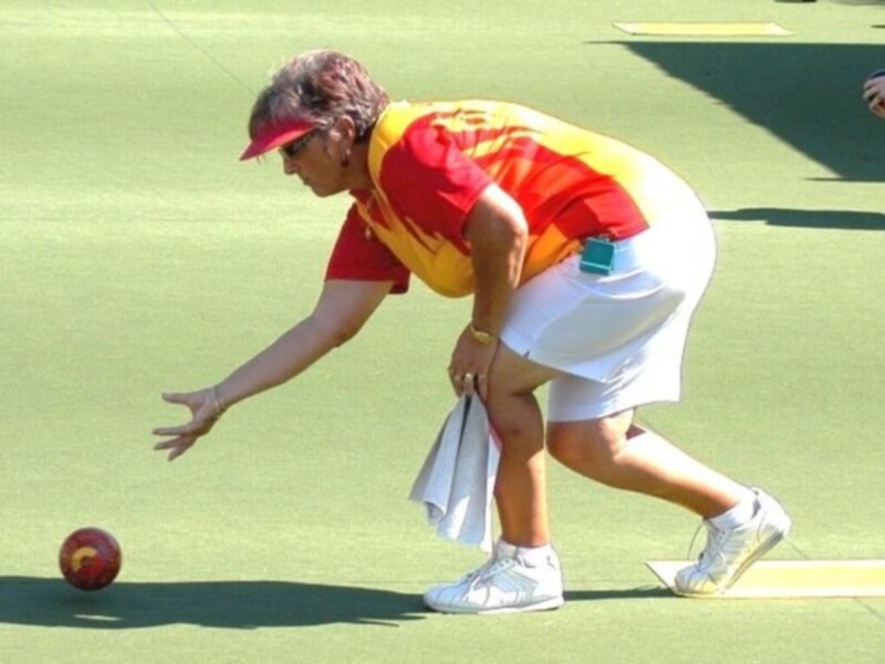 La andaluza Janet Dando, campeona de Europa de Bolo Césped.
